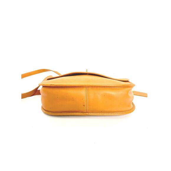 Vintage Coach City Bag 9790 Tan Leather Crossbody Purse USA Era Flawed READ - Picture 7 of 11